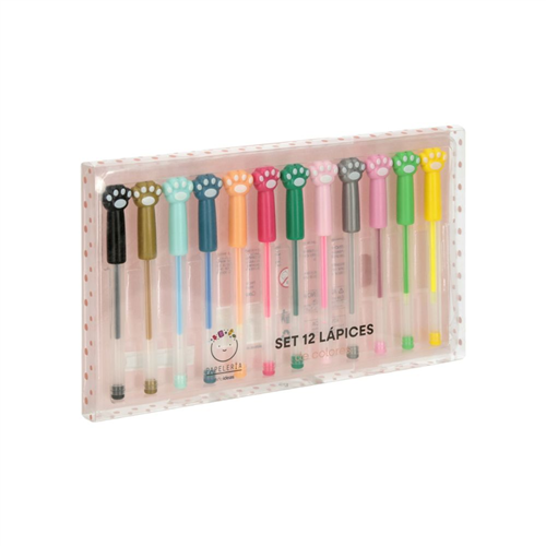 Set 12 Lápices Tinta Gel Forma