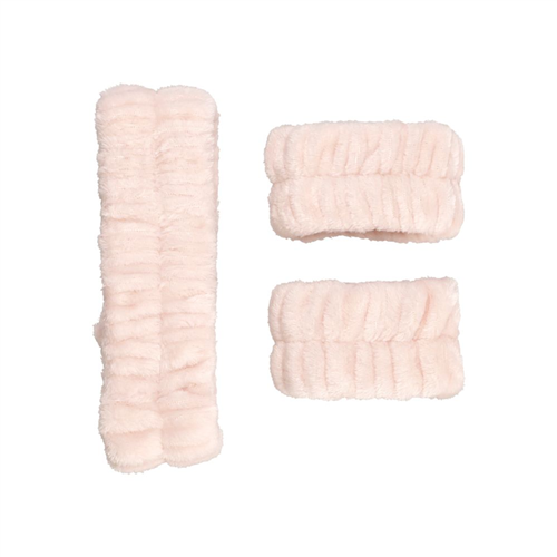 Set de cintillo y muñequera para skin care