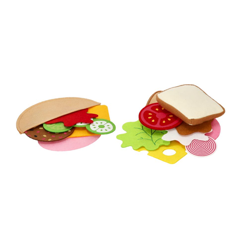 Set de sandwich textil de juguete