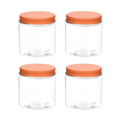 Set de 4 canisters plástico 250 ml