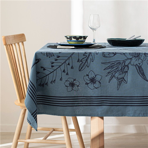 Mantel de algodón con diseño estampado