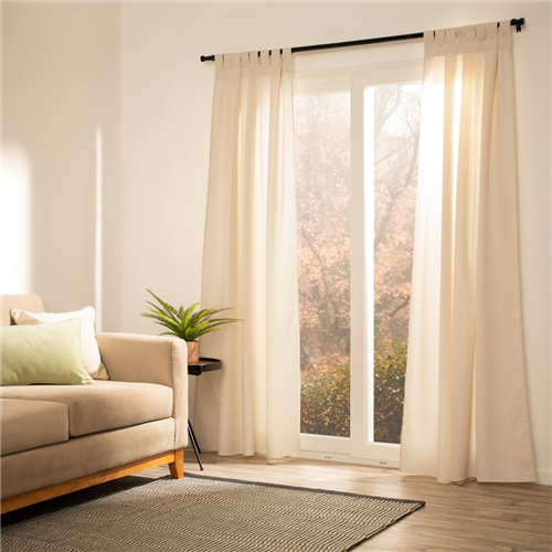 Set 2 Cortinas Texturadas con Presillas 140x240 cm