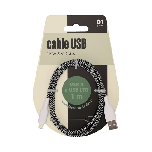Cable USB A - LTG 1 metros