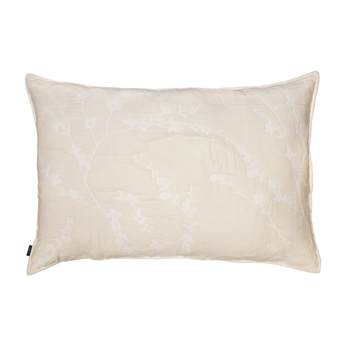 Funda de almohadón de algodón bordado 70x50 cm