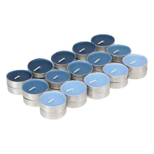 Set 30 Velas tealight con colores y aroma jazmín