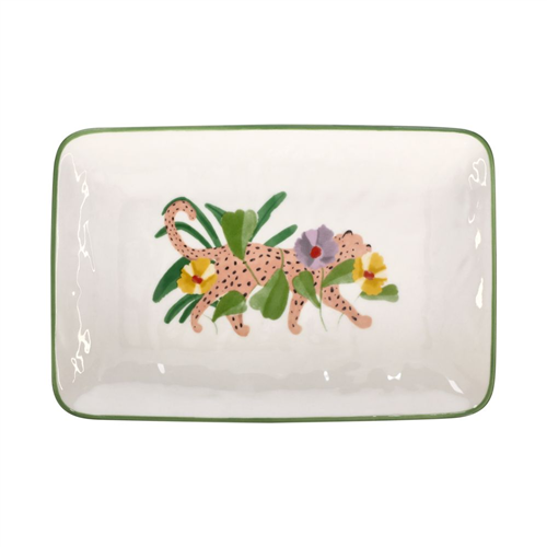 Plato de porcelana Print con diseño 20x13 cm