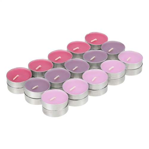 Set 30 Velas tealight con colores y aroma toronja