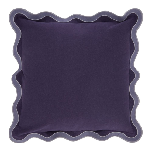 Cojín con borde ondas 45x45 cm