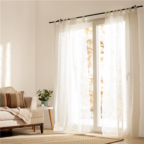 Set de 2 Cortinas velo con presillas 140x240 cm c/u