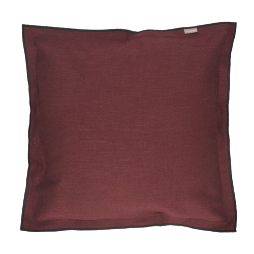 Funda de cojín de ramio y algodón 45x45 cm