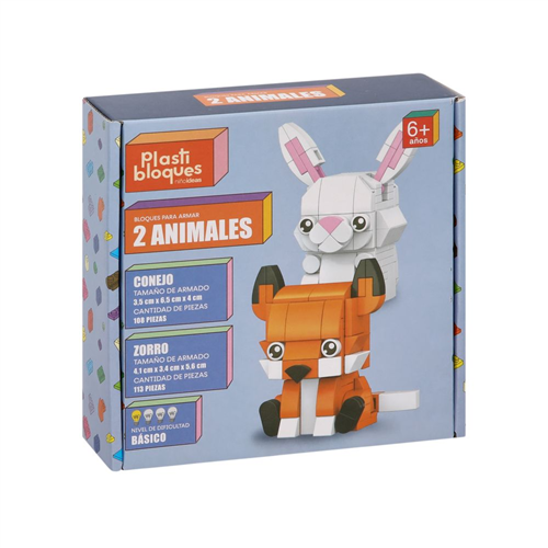 Set minibloques para hacer 2 animales