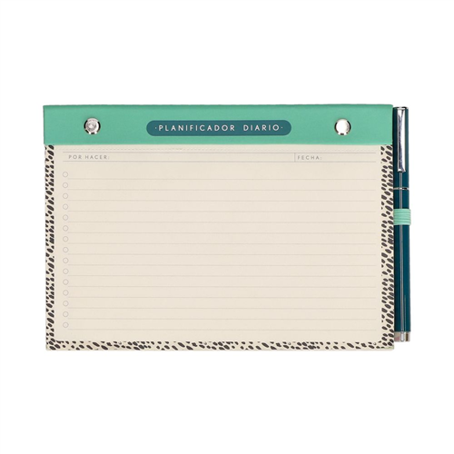 Planificador diario con lápiz 20x14 cm