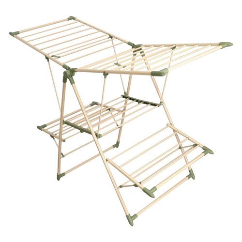 Tendedero metálico horizontal plegable de piso 156x61x99 cm