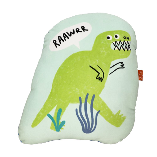 Cojín con estampado dinosaurio 45x40 cm