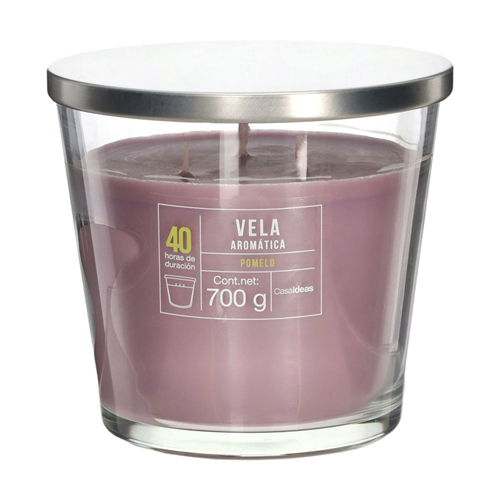 Vela Vidrio Rústica Toronja 700 g