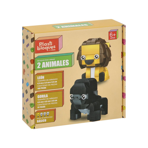 Set minibloques para hacer 2 animales