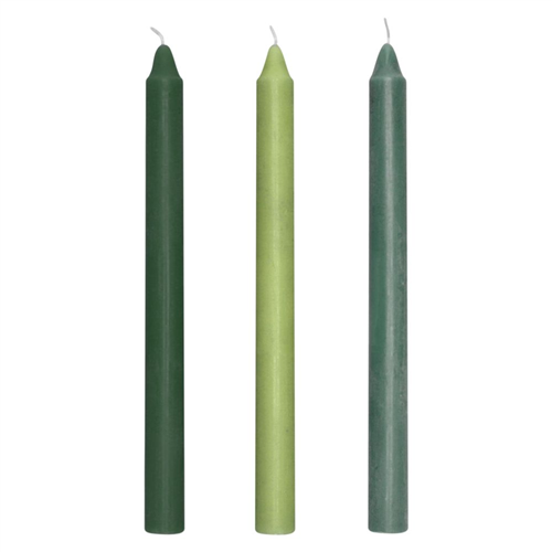 Set de 3 velas dinner aroma té verde
