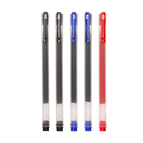 Set de 5 plumas de  gel 0.5 mm