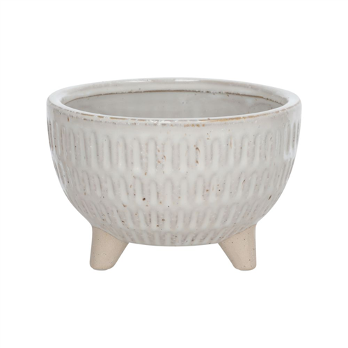 Maceta de cerámica con patas 15x10 cm