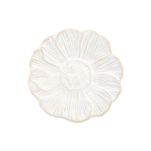 Plato de cerámica con forma de flor