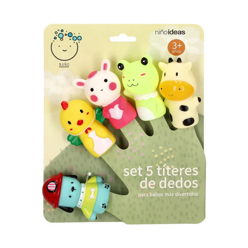 Set de 5 títeres de dedos
