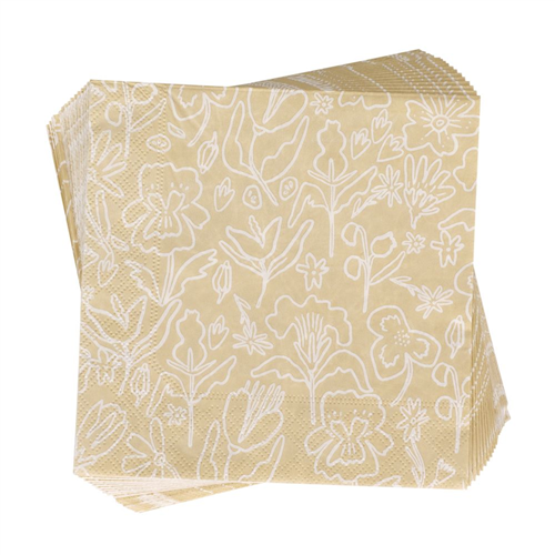 Set de 24 servilletas de papel 16.5x16.5 cm