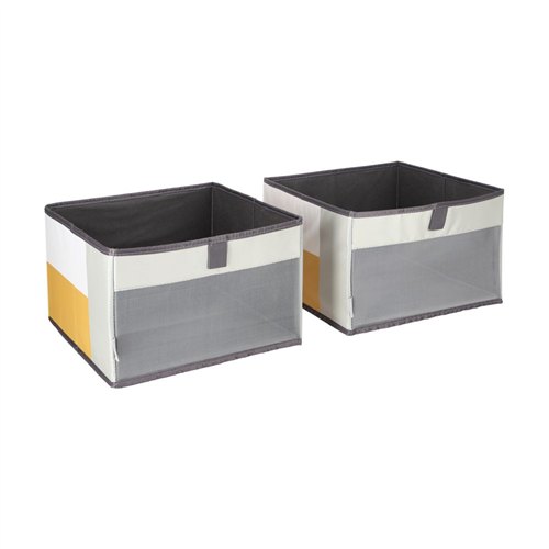 Set 2 cajas organizadoras 28x28x19 cm
