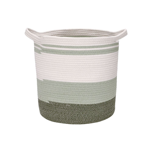 Canasta para ropa de algodón tejido diámetro 35x50 cm