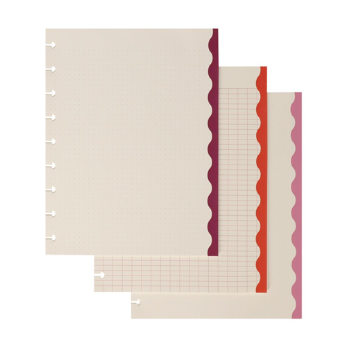 75 Hojas de repuesto A5 cuaderno con discos