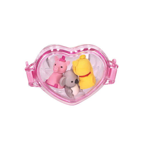 Set de 3 gomas de borrar pequeñas