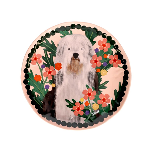 Plato redondo con diseño 20.8 cm