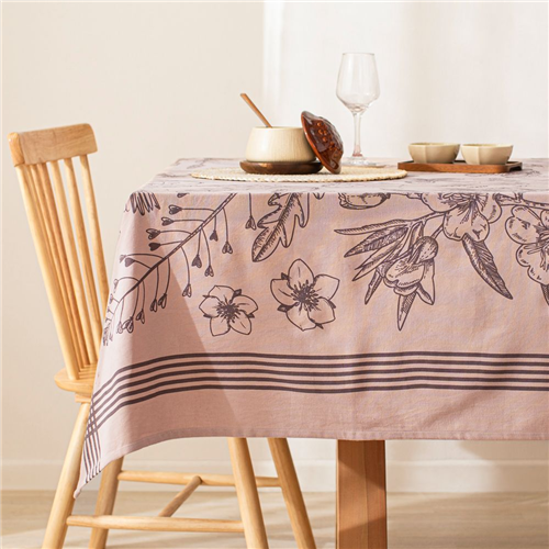 Mantel de algodón con diseño estampado