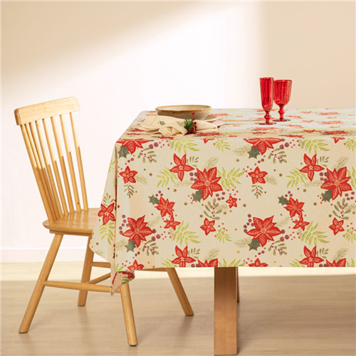 Mantel estampado navideño 150x250 cm