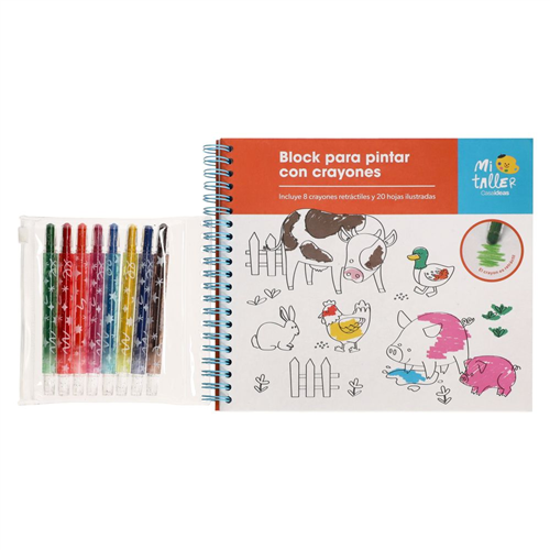 Block para pintar con crayones