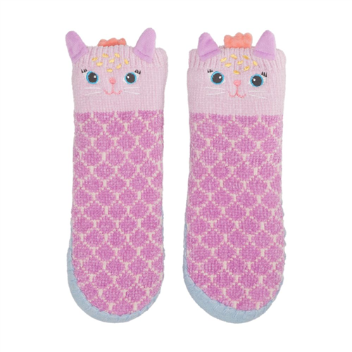 Calcetas tejidas cordero infantil con suela 20.5 cm