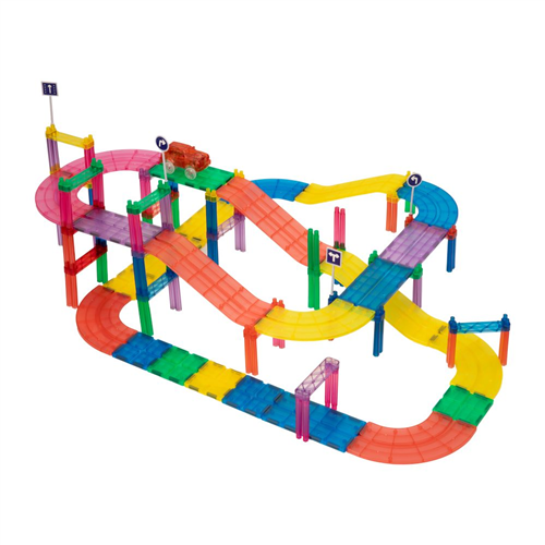 Pista magnética armable con auto