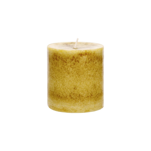 Vela Pilar Color Vainilla 7x7.5 cm