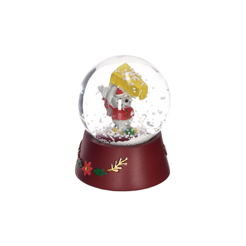 Esfera de vidrio con diseño navideño diámetro 4.6 cm