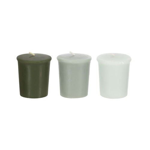 Set 3 Velas Votivas Té verde