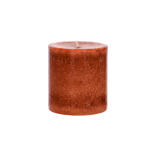 Vela Pilar Color Toronja 7x7.5 cm
