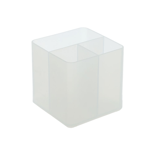 Organizador Lapicero plástico Transparente 10.2x10.2x10.2 cm