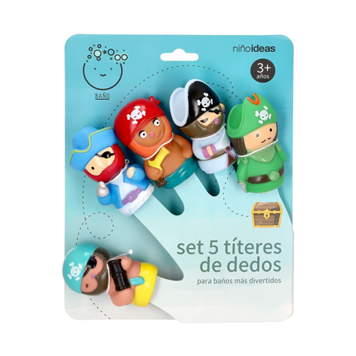 Set de 5 títeres de dedos