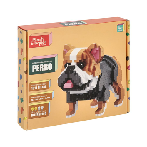Mini bloques nivel 4 - Perro Bulldog