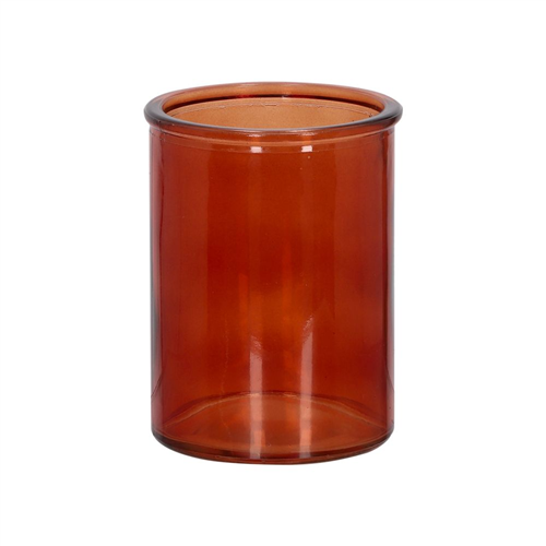 Vaso de vidrio con color