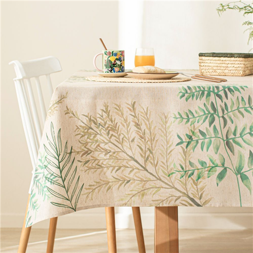 Mantel con estampado floral 150x150 cm