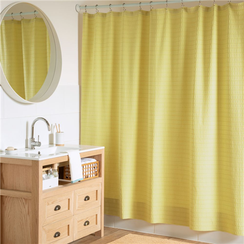 Cortina para baño de algodón jacquard 180x190 cm