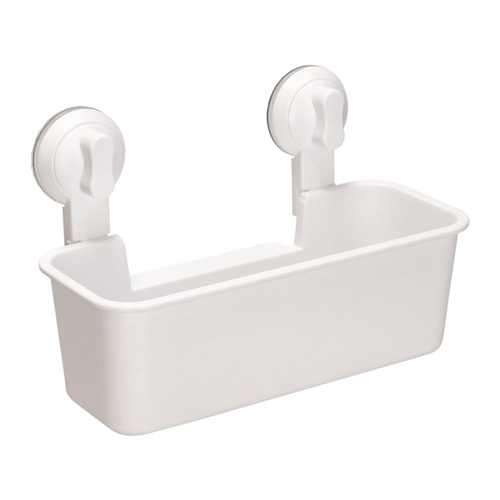 Organizador canasto plástico con succión 24.2x11.3x15.2 cm