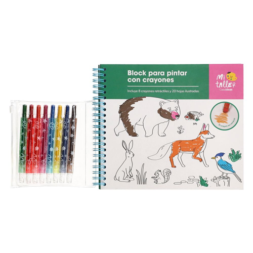 Block para pintar con crayones