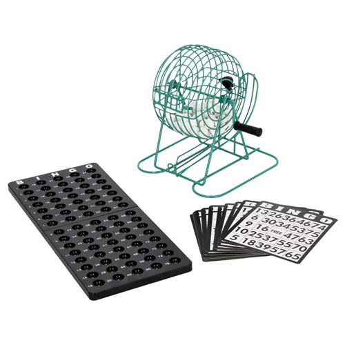 Bingo con tómbola de metal