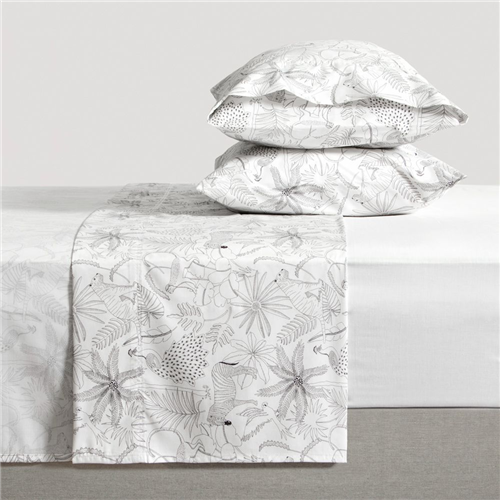 Set de sábanas algodón-poliéster estampadas 144 hilos Matrimonial